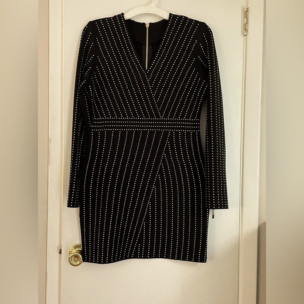 Black dress with studs